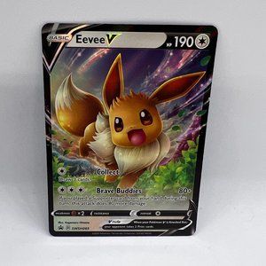 Eevee V SWSH065 NM or Mint - English Black Star Promo - Pokémon Card 2020